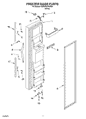 FREEZER DOOR Diagram and Parts List for 6GD22DCXHW02  Whirlpool Refrigerator