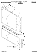 DOOR AND PANEL Diagram and Parts List for KUDH230Y2  KitchenAid Dishwasher