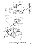 MACHINE BASE Diagram and Parts List for AX5133VL0  Whirlpool Washer