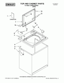 TOP AND CABINET PARTS Diagram and Parts List for CAWSS16445WQ0  Crosley Washer