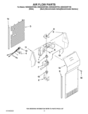 AIR FLOW PARTS Diagram and Parts List for WSR25D2RYW00  Whirlpool Refrigerator