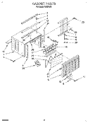 CABINET Diagram and Parts List for CA5WM42  Crosley Air Conditioner
