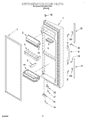 REFRIGERATOR DOOR Diagram and Parts List for 4KSRS27CHT00  KitchenAid Refrigerator