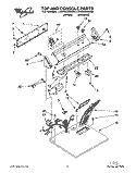 SECTION Diagram and Parts List for LER5434AW0  Whirlpool Dryer