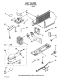 UNIT PARTS Diagram and Parts List for I8RXCGFXQ02  Inglis Refrigerator