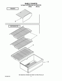 SHELF PARTS Diagram and Parts List for W6TXNWFWQ00  Whirlpool Refrigerator