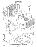 UNIT Diagram and Parts List for ACW082XS0  Whirlpool Air Conditioner