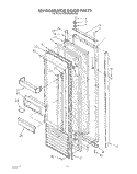 REFRIGERATOR DOOR Diagram and Parts List for KSSS36MWX00  KitchenAid Refrigerator