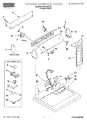 SECTION Diagram and Parts List for REX5634KQ0  Roper Dryer
