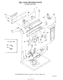 TOP AND CONSOLE , LITERATURE AND OPTIONAL Diagram and Parts List for LG6811XSW0  Whirlpool Dryer