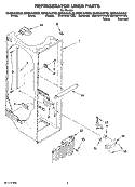 REFRIGERATOR LINER PARTS Diagram and Parts List for GD5NVAXSA02  Whirlpool Refrigerator