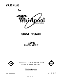 SECTION Diagram and Parts List for EH15EFXPW2  Whirlpool Freezer