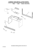 Part Location Diagram of W10810989 Whirlpool Vent Grille Mounting Clip - Left Side - Black