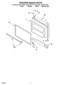 FREEZER DOOR, OPTIONAL Diagram and Parts List for GT22DCXJW01  Whirlpool Refrigerator