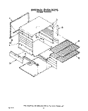 INTERNAL OVEN Diagram and Parts List for FGP210VL0  Whirlpool Range