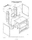 EXTERNAL OVEN Diagram and Parts List for SF301BERW1  Whirlpool Range