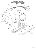 CONTROL Diagram and Parts List for 4YED27DQFN04  Whirlpool Refrigerator