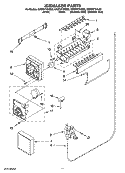 ICEMAKER PARTS Diagram and Parts List for GR9FHTXVL00  Whirlpool Refrigerator
