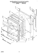 REFRIGERATOR DOOR Diagram and Parts List for KTRC18KAWH10  KitchenAid Refrigerator