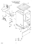 CABINET Diagram and Parts List for 7DP840CWDB1  Whirlpool Dishwasher