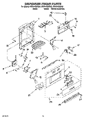 DISPENSER AND FRONT PARTS Diagram and Parts List for KSSS42QMB02  KitchenAid Refrigerator