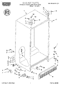 CABINET Diagram and Parts List for RS20DKXFN00  Roper Refrigerator