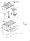 SHELF, LIT/OPTIONAL Diagram and Parts List for ET20NKXDN02  Whirlpool Refrigerator