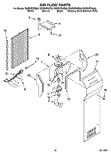 AIR FLOW PARTS, OPTIONAL PARTS Diagram and Parts List for GS2SHEXNT02  Whirlpool Refrigerator