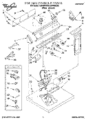 TOP AND CONSOLE, LIT/OPTIONAL Diagram and Parts List for LGR7858AN2  Whirlpool Dryer