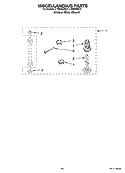 MISCELLANEOUS  PARTS, OPTIONAL PARTS (NOT INCLUDED) Diagram and Parts List for LTE5243DT7  Whirlpool Washer Dryer Combo