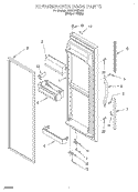 REFRIGERATOR DOOR Diagram and Parts List for GD22DKXFW01  Whirlpool Refrigerator
