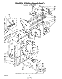 CONTROL AND REAR PANEL Diagram and Parts List for LA7400XMW0  Whirlpool Washer