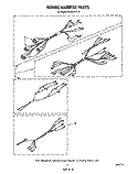WIRING HARNESS Diagram and Parts List for RF363PXPT1  Whirlpool Range