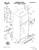 CABINET Diagram and Parts List for 4YET21DKDN03  Whirlpool Refrigerator