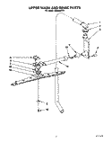 UPPER WASH RINSE Diagram and Parts List for KUDM22HT0  KitchenAid Dishwasher