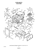 OVEN Diagram and Parts List for F9908B0  Roper Range