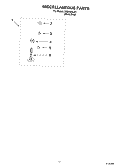 MISCELLANEOUS PARTS OPTIONAL PARTS (NOT INCLUDED) Diagram and Parts List for LSB6300LW1  Whirlpool Washer
