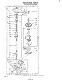 GEARCASE Diagram and Parts List for LA6300XPW3  Whirlpool Washer