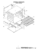 INTERNAL OVEN Diagram and Parts List for SF310PERW0  Whirlpool Range