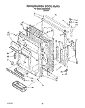 REFRIGERATOR DOOR Diagram and Parts List for ET20DKXXN00  Whirlpool Refrigerator