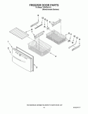 FREEZER DOOR PARTS Diagram and Parts List for 7GI5FSAXVY1  Whirlpool Refrigerator