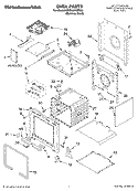 OVEN PARTS Diagram and Parts List for KDRP487MSS00  KitchenAid Range