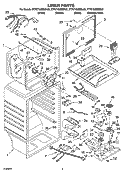 LINER PARTS Diagram and Parts List for KTRC19MMSS00  KitchenAid Refrigerator