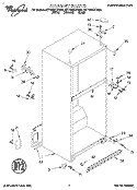 CABINET Diagram and Parts List for 8ET16NKXDN00  Whirlpool Refrigerator