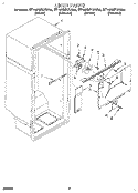 LINER Diagram and Parts List for ET18NMYAN03  Whirlpool Refrigerator