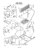 UNIT Diagram and Parts List for ET19JKXLWR0  Whirlpool Refrigerator