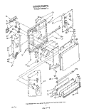 DOOR Diagram and Parts List for DU8750XT3  Whirlpool Dishwasher