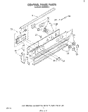 CONTROL PANEL Diagram and Parts List for RS660BXK2  Whirlpool Range