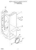 REFRIGERATOR LINER Diagram and Parts List for GD25SSFCHS10  Whirlpool Refrigerator