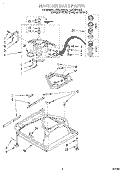 MACHINE BASE Diagram and Parts List for LSS9244EQ0  Whirlpool Washer